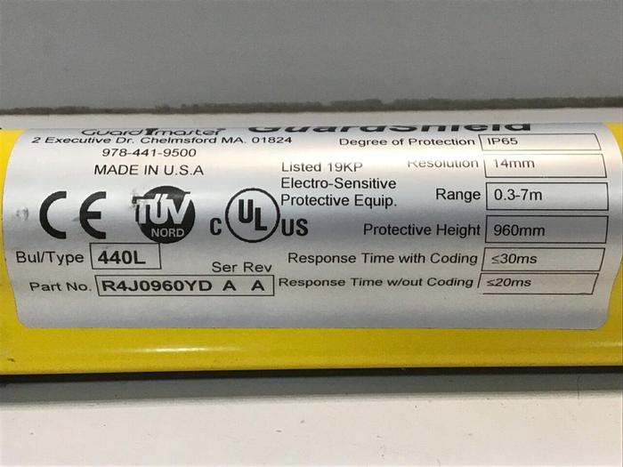 Used ALLEN BRADLEY Light Curtain R4J0960YD Used