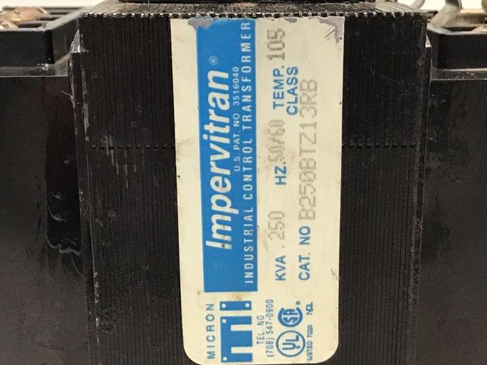 Used MICRON .250 kVA Transformer B250BTZ13RB #129238