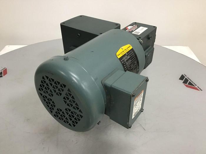 Used BALDOR .5 HP Industrial Motor w/Gear Box P56H1590 Used