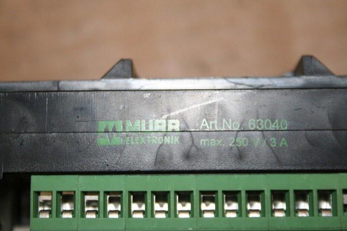 Used MURR ELEKTRONIK Terminal Block / Card Stand 63040 USED
