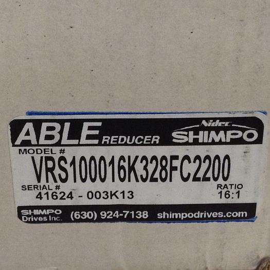 NIDEC SHIMPO Able Reducer VRS100016K328FC2200 #77121