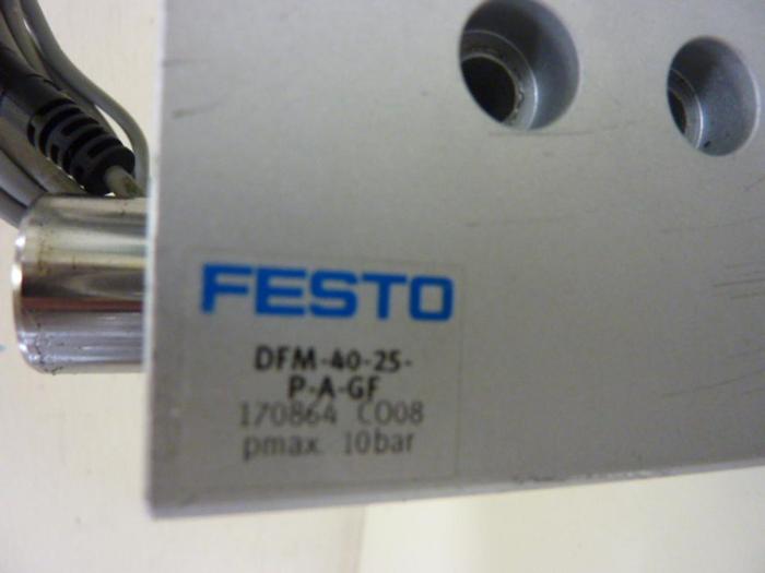 Used FESTO Pneumatic Cylinder DFM-40-25-P-A-GF #57331