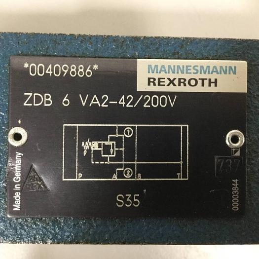 Used MANNESMANN REXROTH Valve ZDB 6 VA2-42/200V #90518