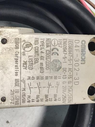 Used OMRON Limit Switch D4F-302-3D #128320
