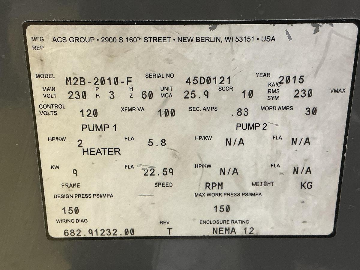 Used 2015 STERLING Thermolator M2B-2010-F USED #152071
