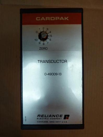 RELIANCE ELECTRIC Cardpak Transductor 0-49009-13 #22846