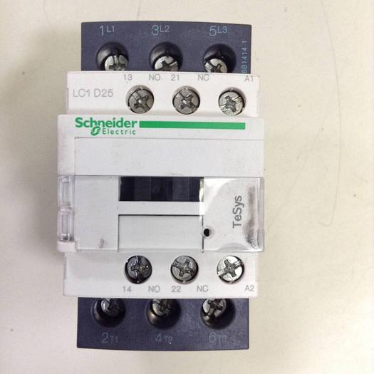 Used SCHNEIDER ELECTRIC Contactor LC1D25 #78595