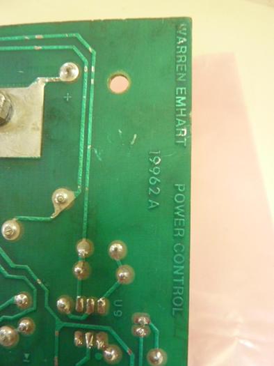 Used WARREN EMHART Power Board 19962A #5870