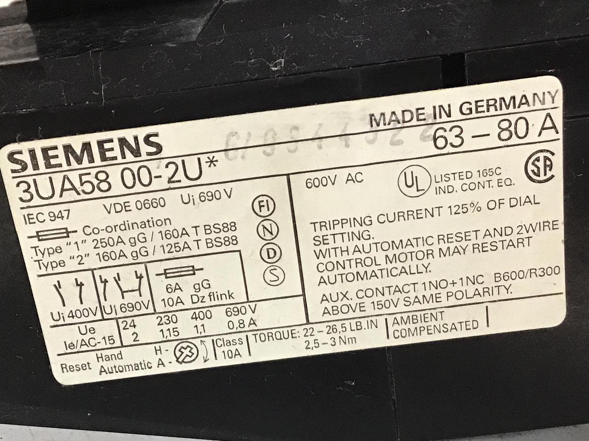 Used SIEMENS 3TF48-OAK6
