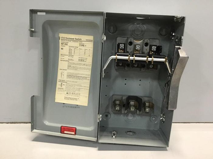 Used SIEMENS Safety Disconnect Switch NF352 #130001