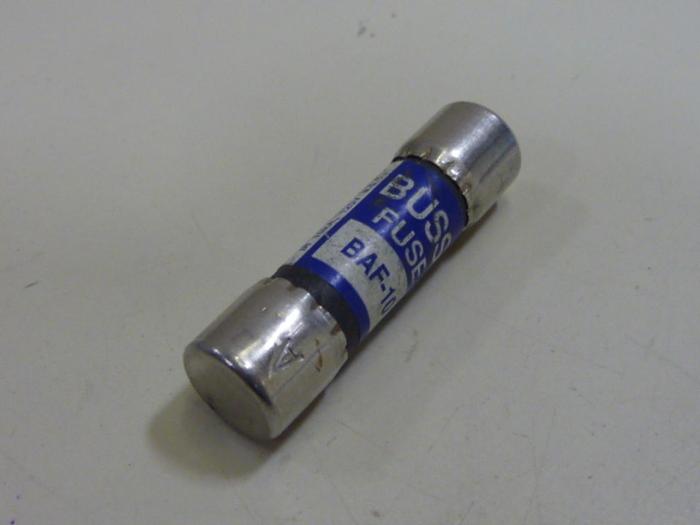 Used BUSSMANN 10 Amp Fuse BAF-10 #62280