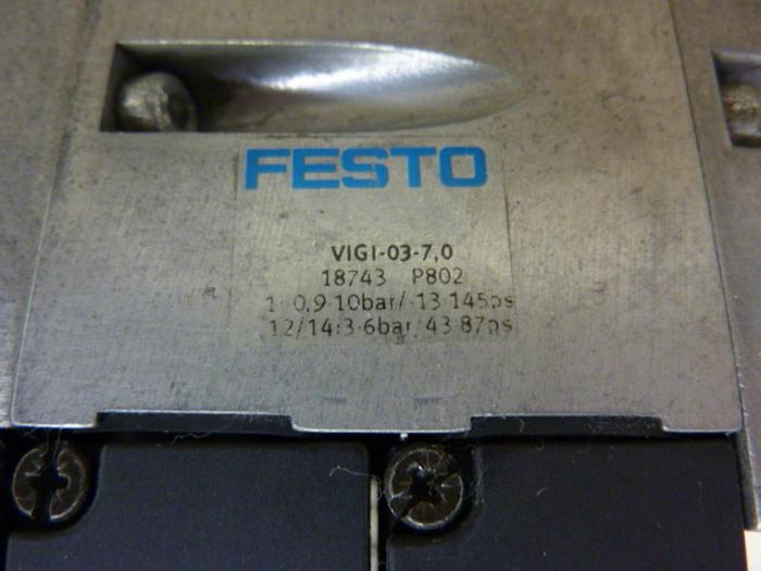 Used FESTO Control Block w/ Valves IFB8-03 #52694