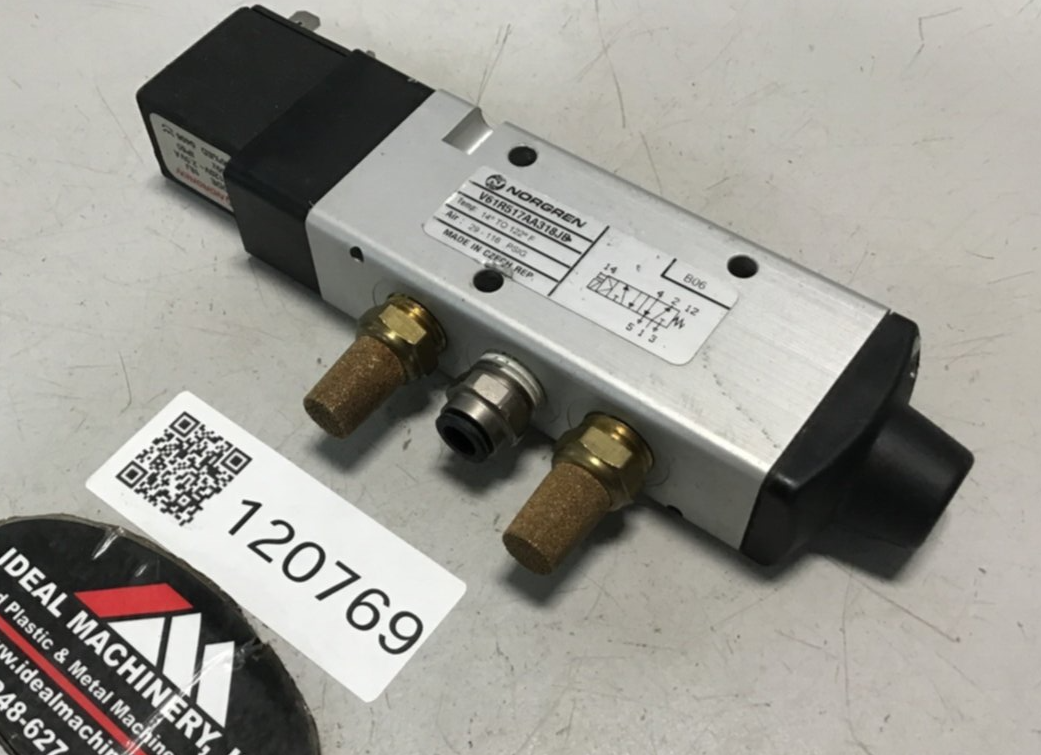 Used NORGREN Solenoid Valve V61R517AA318JB USED