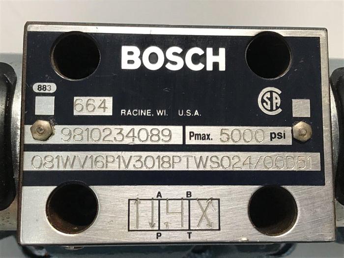 Used BOSCH Valve 081WV16P1V3018PTWS024/00D51 #116365