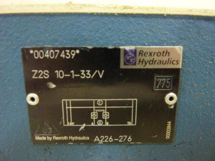 Used REXROTH Pilot Check Valve Z2S10133V #59447