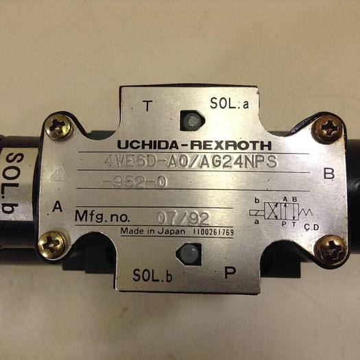 Used REXROTH Hydraulic Directional Valve 4WE6DA0AG24NPS9520 #102601