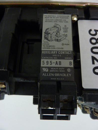 Used ALLEN BRADLEY Starter Size 1 520F-BOD SER W W32 #58020