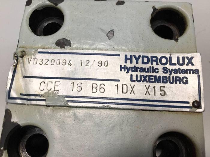 Used HYDROLUX Valve CCE16B61DXX15 #99037