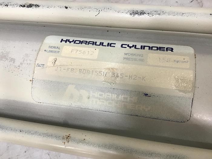 Used HORIUCHI MACHINERY Hydraulic Cylinder J1-FB-80B155N345-H2-K Used 139057