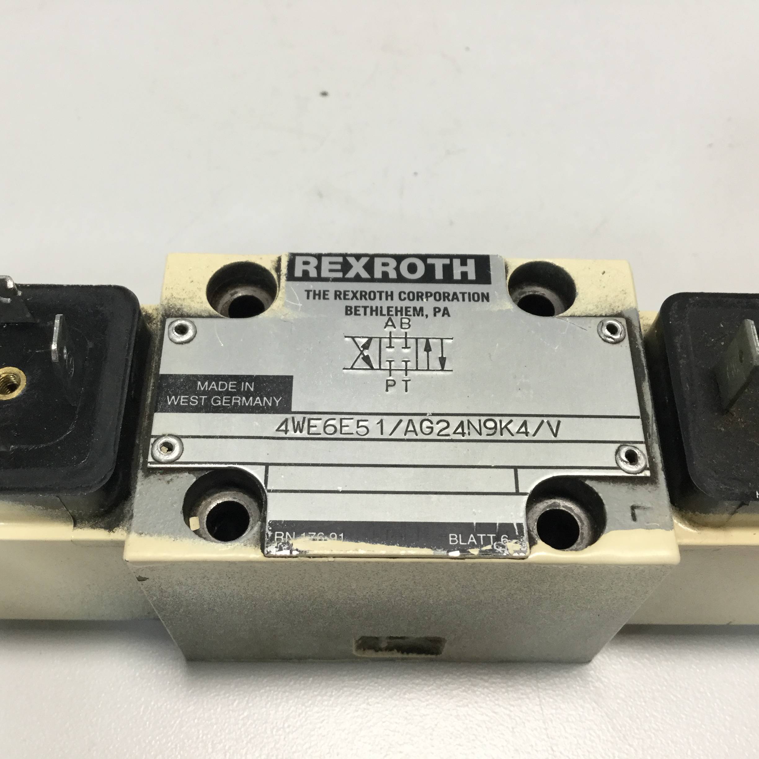 Used REXROTH Valve 4WE6E51AG24N9K4/V Used