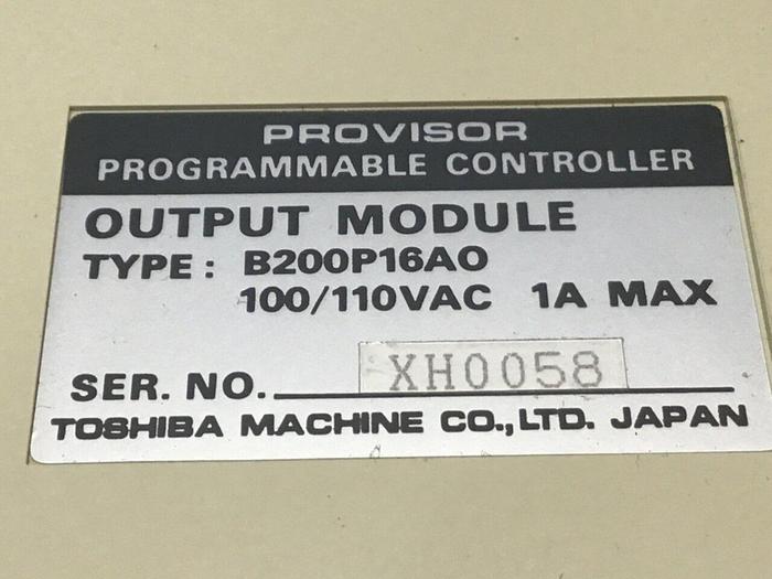 Used TOSHIBA Output Module B200P16AO #129836