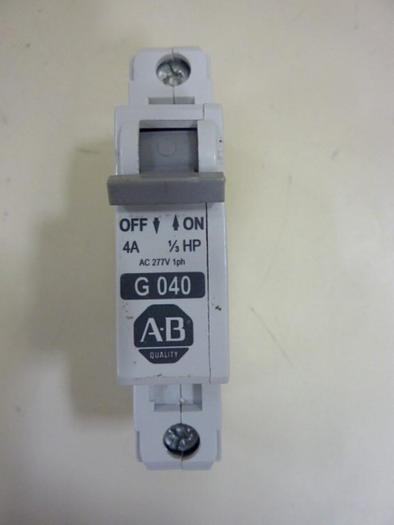 Used ALLEN BRADLEY 4 Amp Circuit Breaker 1492-CB1/G040 SER C #64486