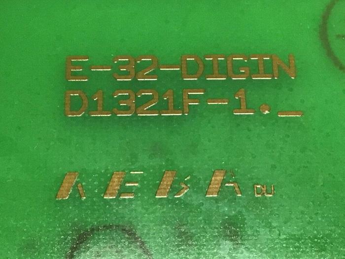Used KEBA Input Module E-32-DIGIN D1321F-1 a Used