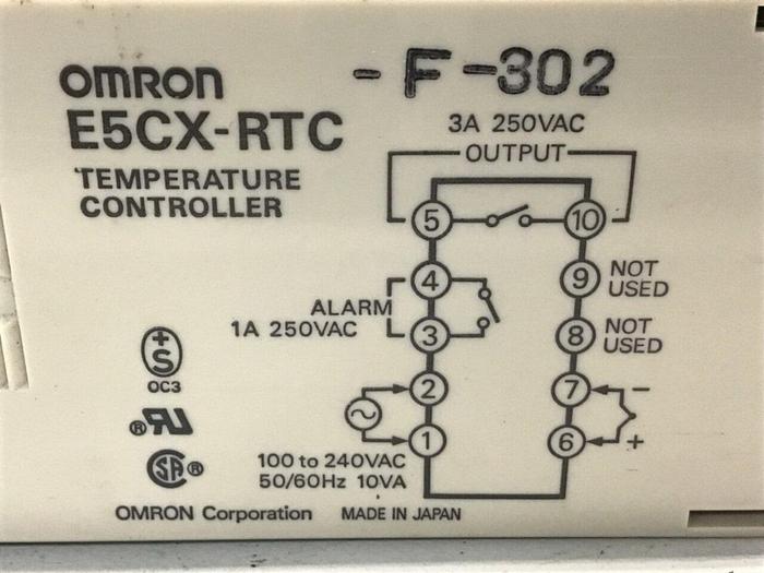 Used OMRON Temperature Controller E5CX-RTC #144958