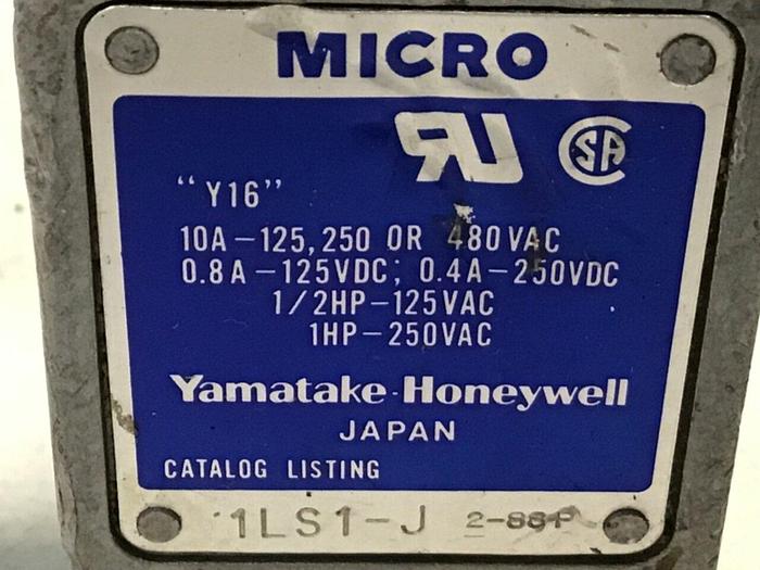 Used YAMATAKE Micro Limit Switch 1LS1-J #122159