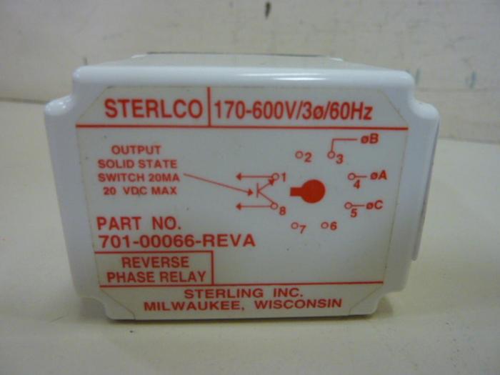 Used STERLCO Reverse Phase Relay 701-00066 #57221