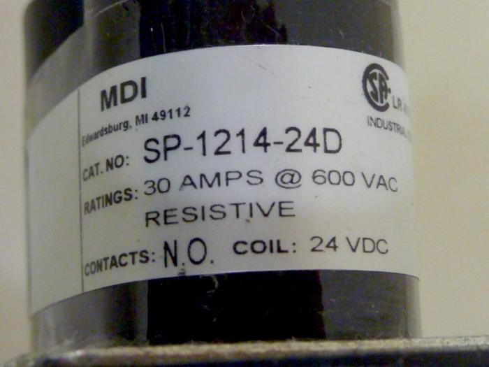 Used MDI Contactor Relay SP-1214-24D #62901