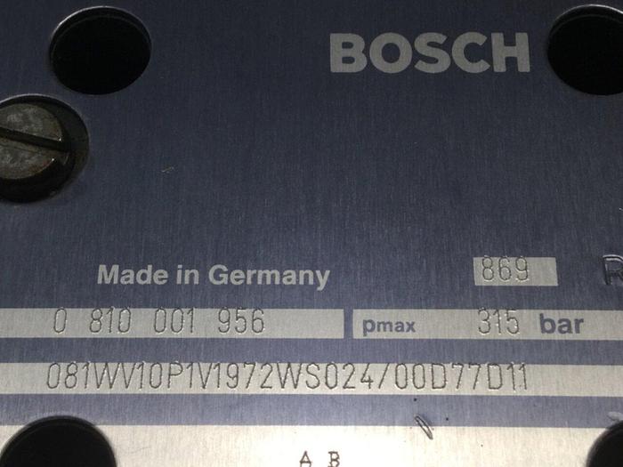 Used BOSCH Valve 081WV10P1V1972WS024 #105676