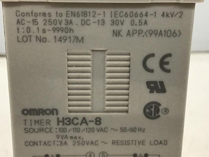 Used OMRON Timer H3CA-8 #119085