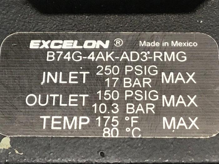 Used NORGREN Filter Regulator B74G-4AK-AD3-RMG #130715