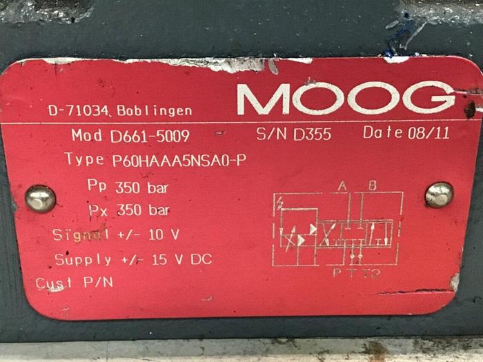 Used MOOG Servo Jet Hydraulic Valve D661-5009 Used