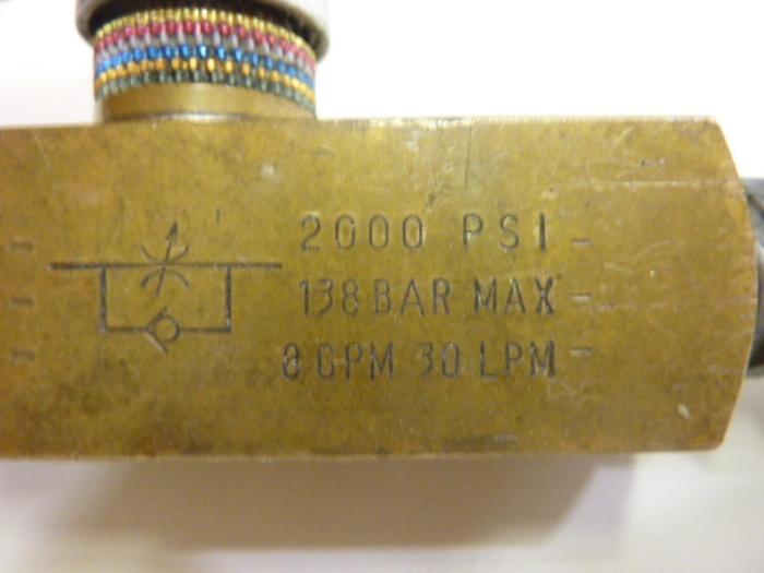 Used PARKER Flow Control Valve F600B #44582