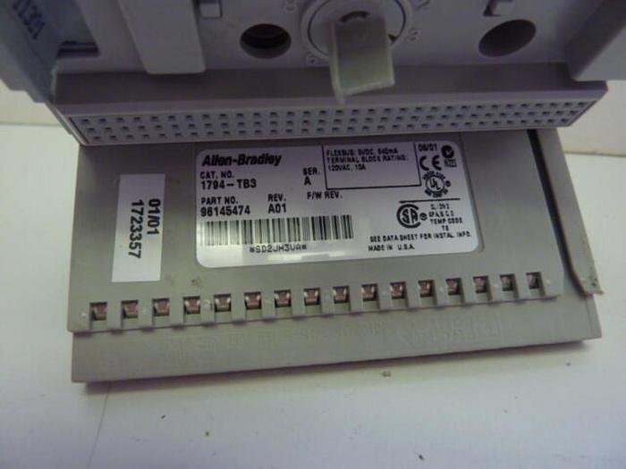 Used ALLEN BRADLEY Input Module 1794-IB16 SER A #33245
