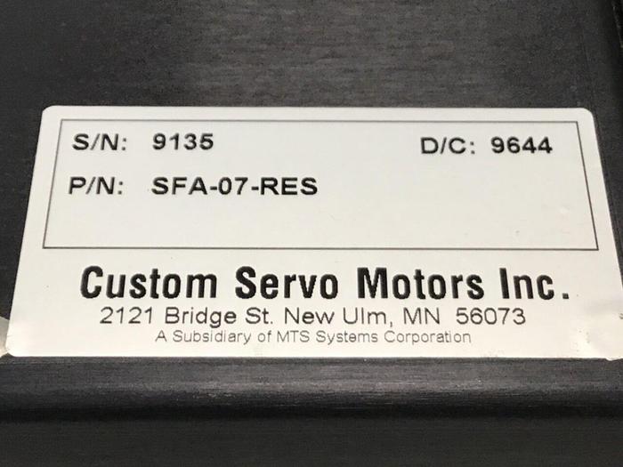Used CUSTOM SERVO Drive Amplifier SFA-07-RES Used