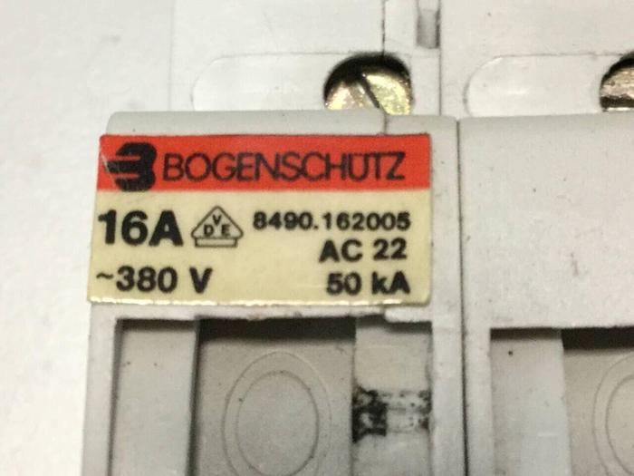 Used BOGENSCHUTZ 16 Amp Circuit Breaker 8490.162005 #98109