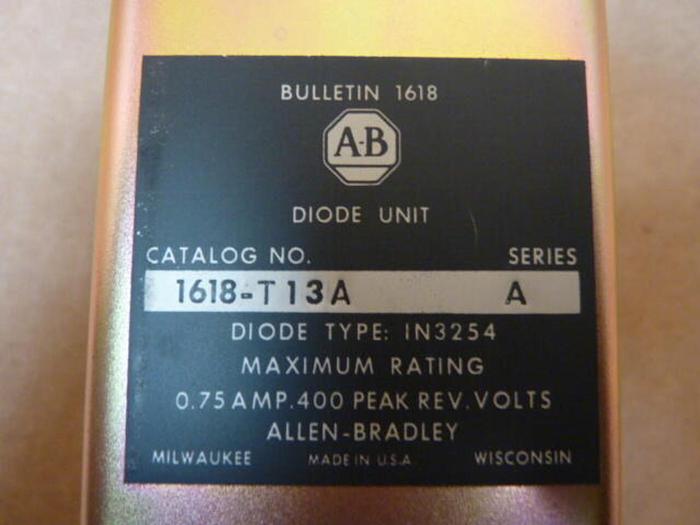 Used ALLEN BRADLEY Diode Unit 1618-T13A SER A #27728