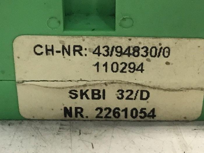 Used PHOENIX Plug In Card Block SKBI32/D #134189