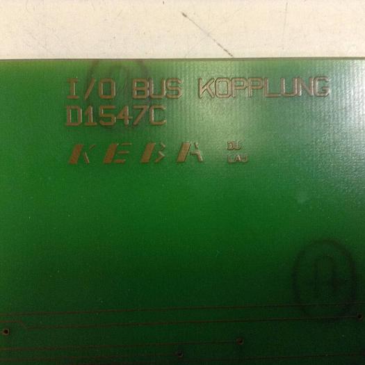 Used KEBA Circuit Board / Engel I/O BUS KOPPLUNG D1547C #86512