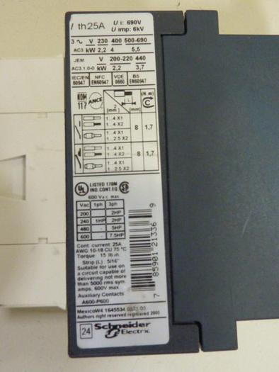 Used TELEMECANIQUE Contactor LC1D09REQ3826G15 #66598