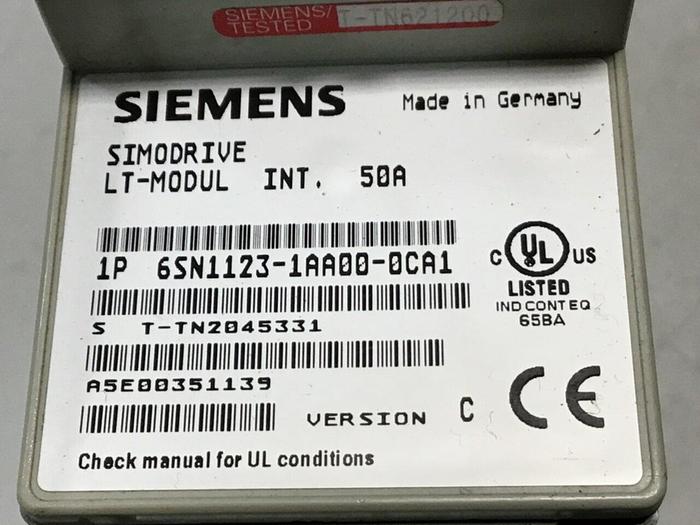Used SIEMENS Simodrive LT-Module 6SN1118-1NJ01-0AA1 Used