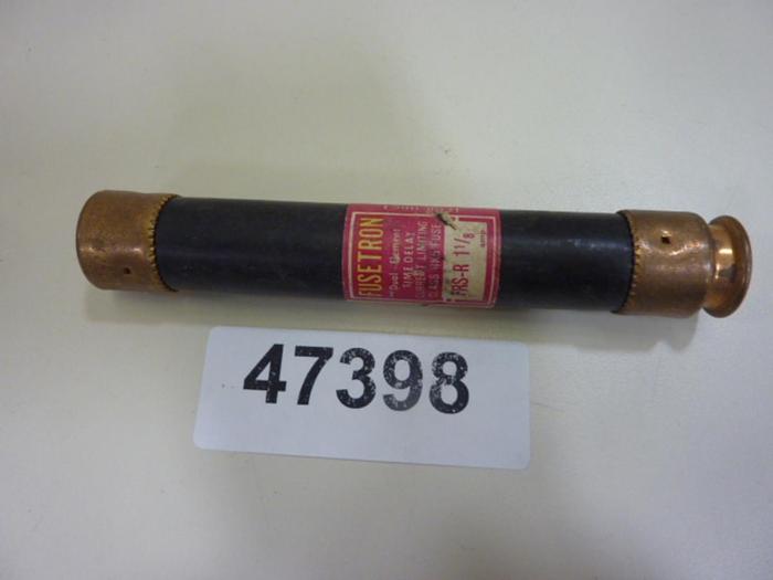 Used FUSETRON 1 1/8 Amp Fuse FRS-R-1-1/8 #47398