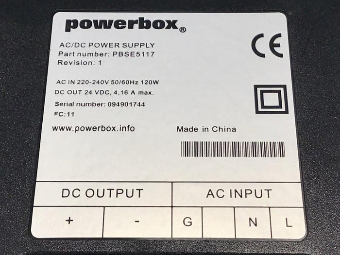 Used ABB Power Box Supply PBSE5117 USED