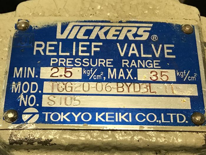 Used VICKERS TCG2006BYD3L11S105