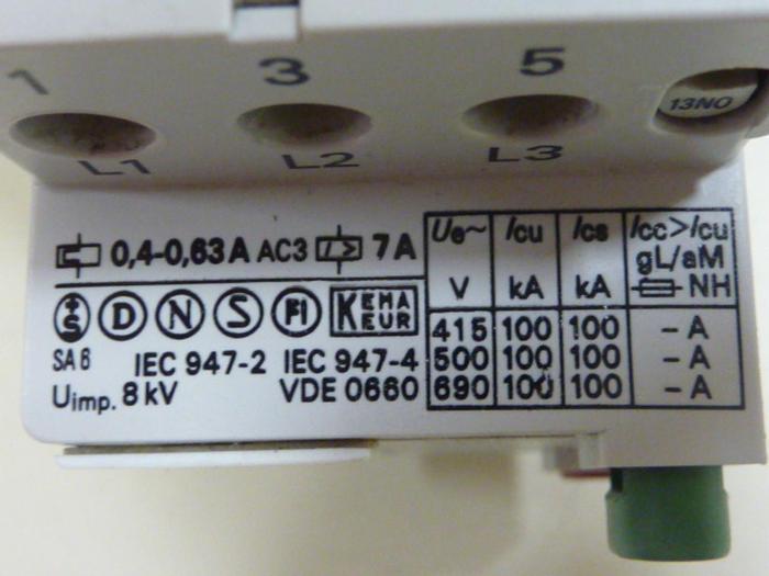 Used ALLEN BRADLEY 25 Amp Circuit Breaker 140-MN-0063 SER C #46865
