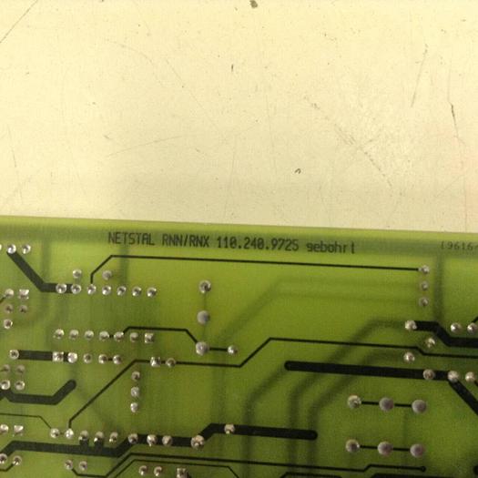 Used NETSTAL Circuit Board RNX 110.240.9199 #77960