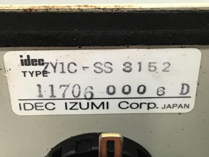 Used IDEC Control Panel ZY1C-SS3152 #131214